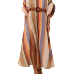 Zimmermann Solstice Tunic Midi Dress - Vermillion