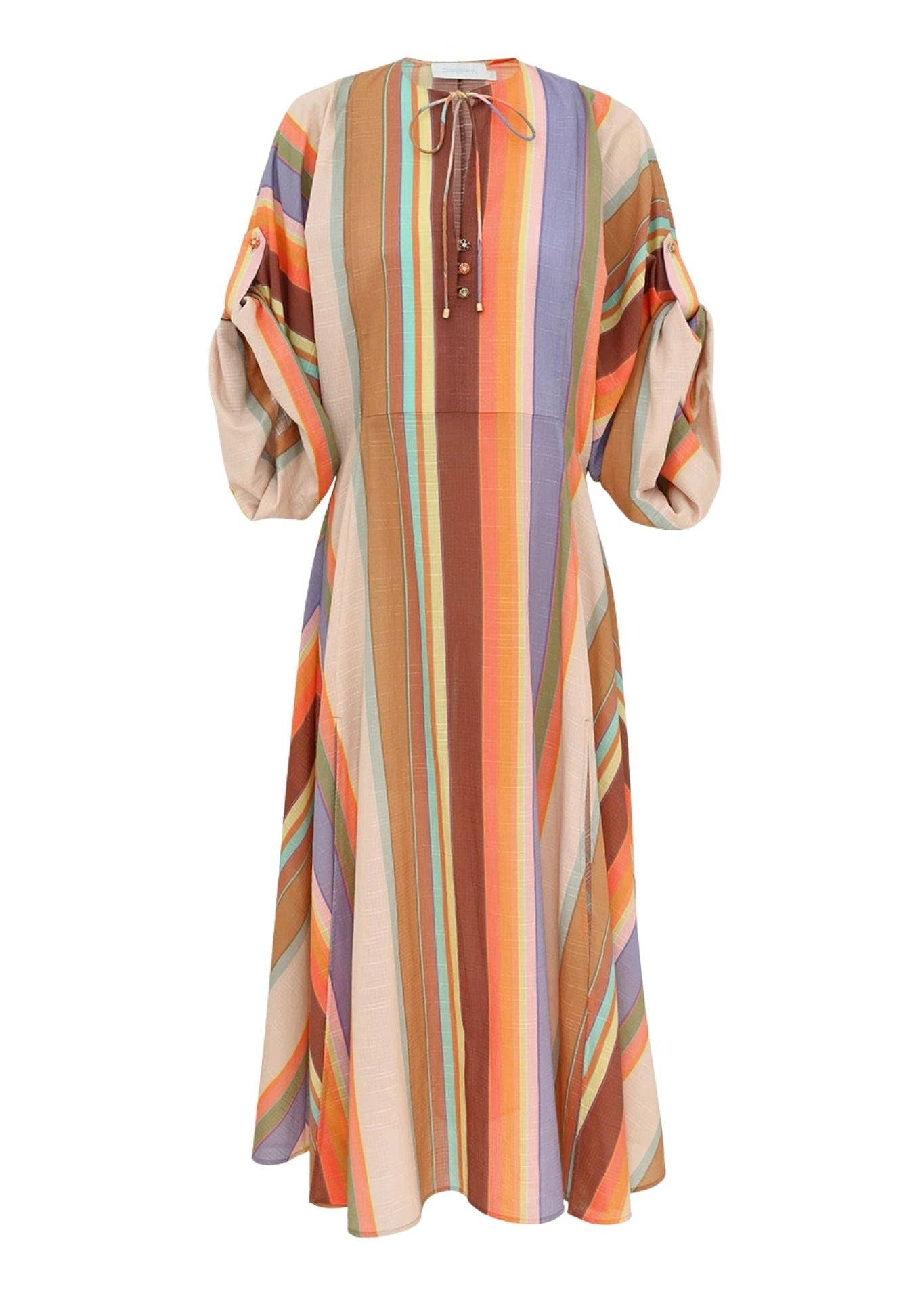 Zimmermann Solstice Tunic Midi Dress - Vermillion
