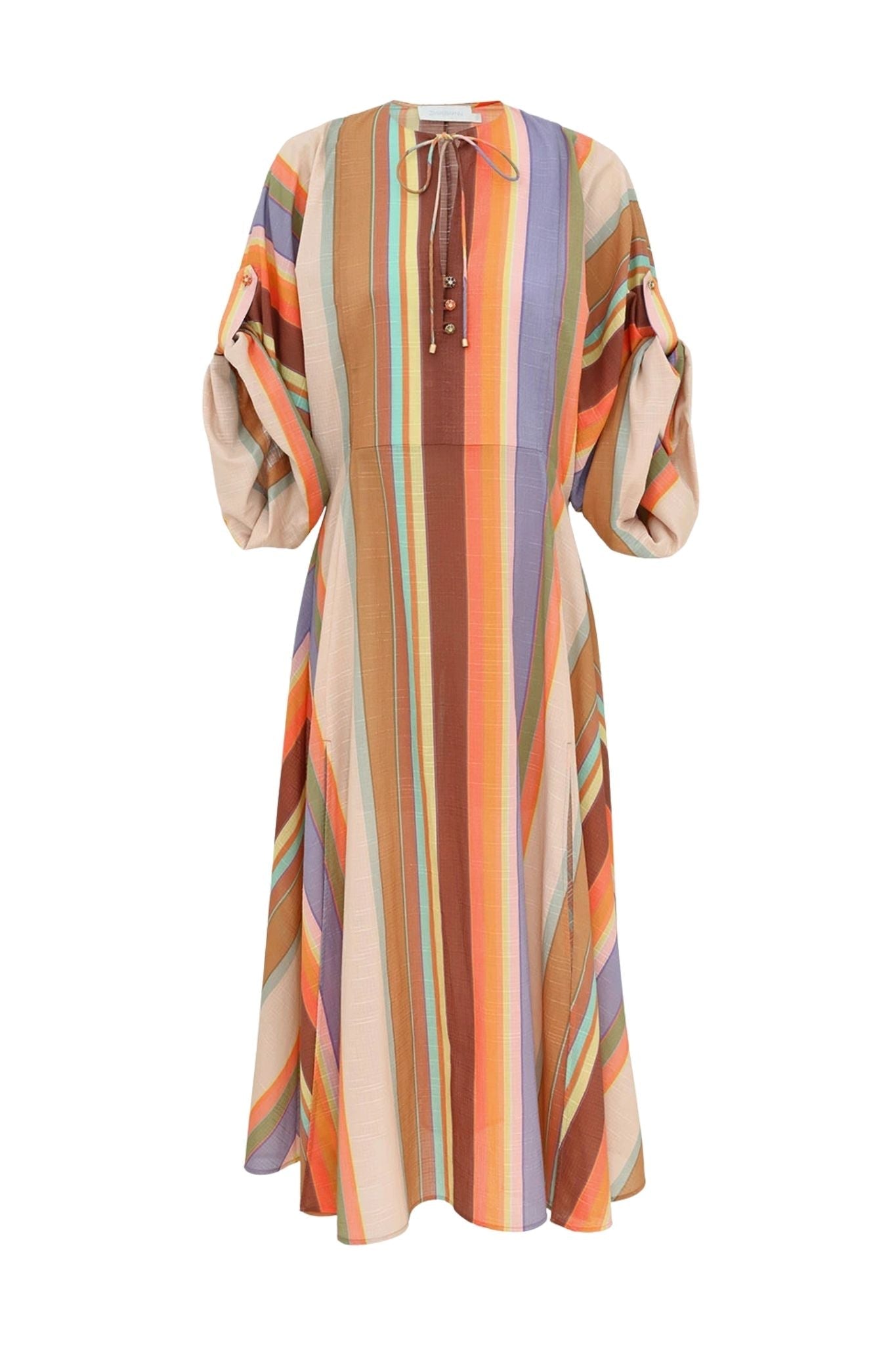 Zimmermann Solstice Tunic Midi Dress - Vermillion