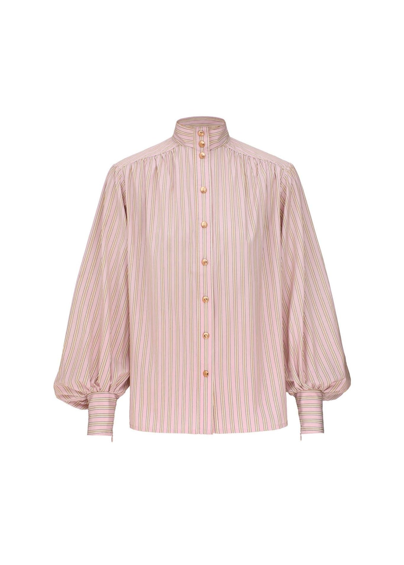 Zimmermann Stripe Billow Blouse - Vermillion