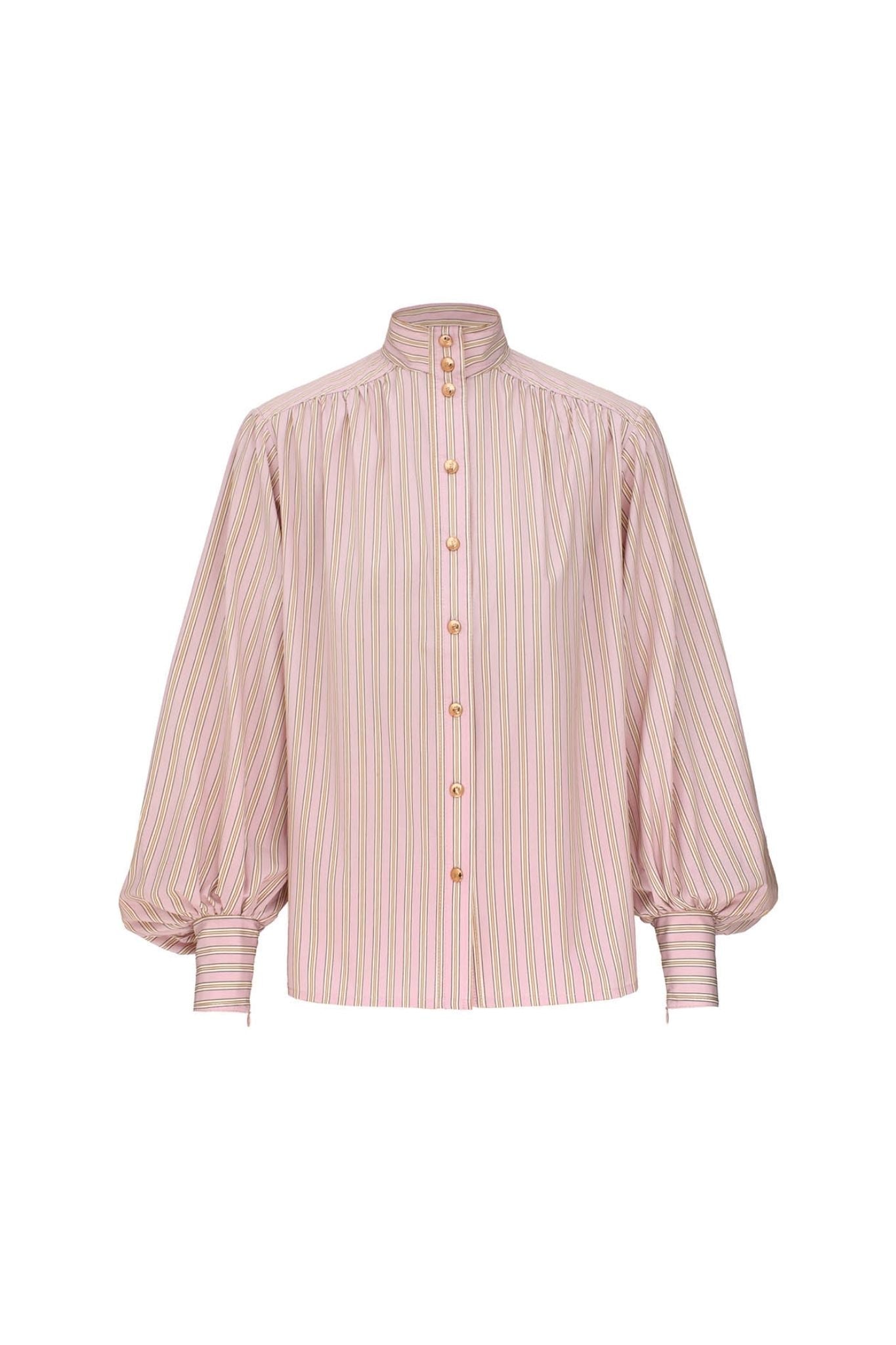 Zimmermann Stripe Billow Blouse - Vermillion
