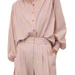 Zimmermann Stripe Billow Blouse - Vermillion