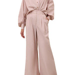 Zimmermann Stripe Wide Leg Pant - Vermillion