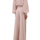 Zimmermann Stripe Wide Leg Pant - Vermillion