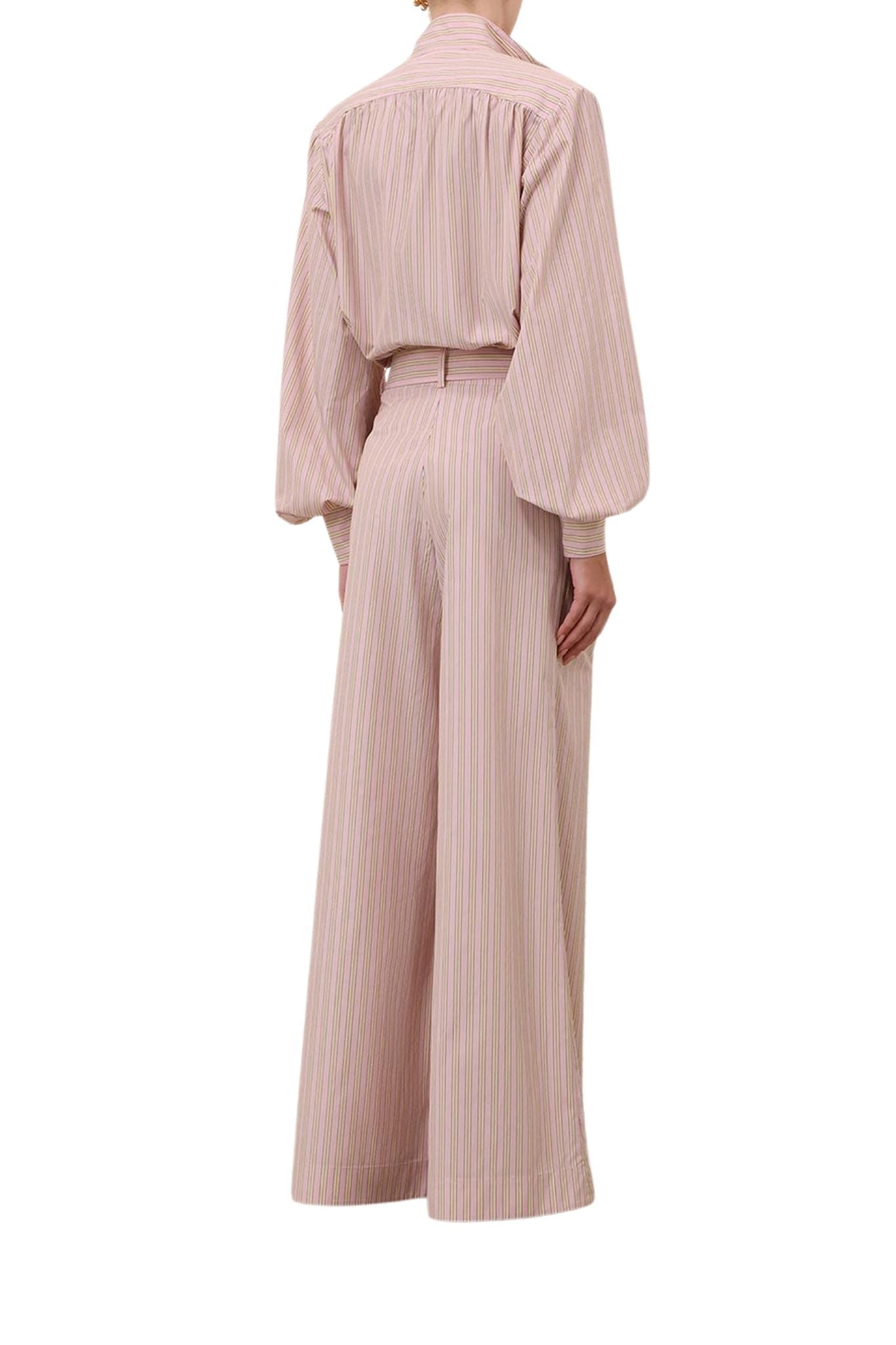 Zimmermann Stripe Wide Leg Pant - Vermillion