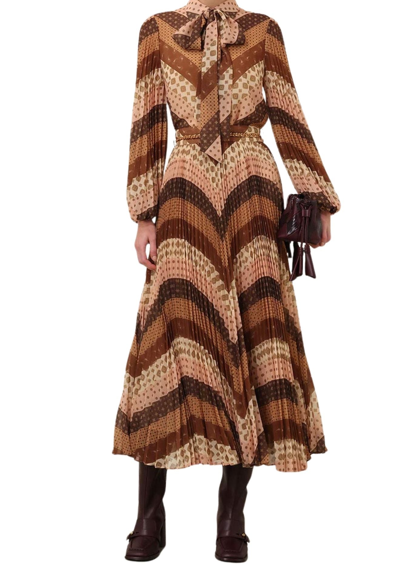 Zimmermann Sunray Pleated Skirt - Vermillion