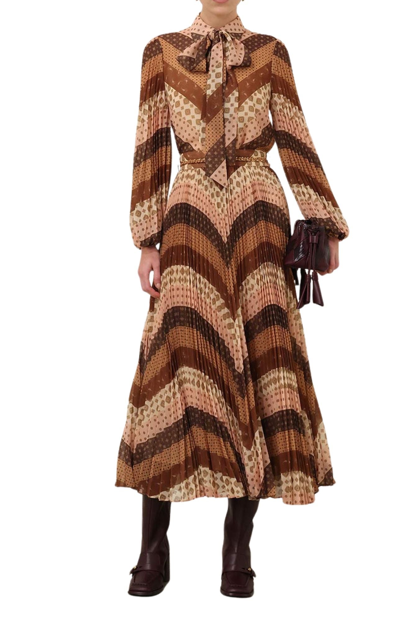 Zimmermann Sunray Pleated Skirt - Vermillion