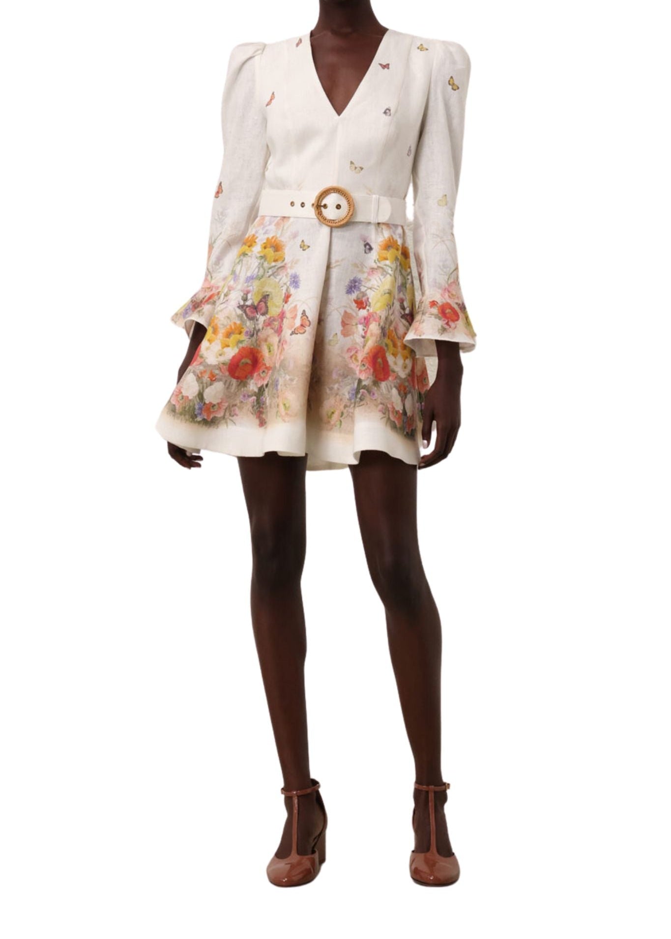 Zimmermann Tranquility Mini Dress - Vermillion