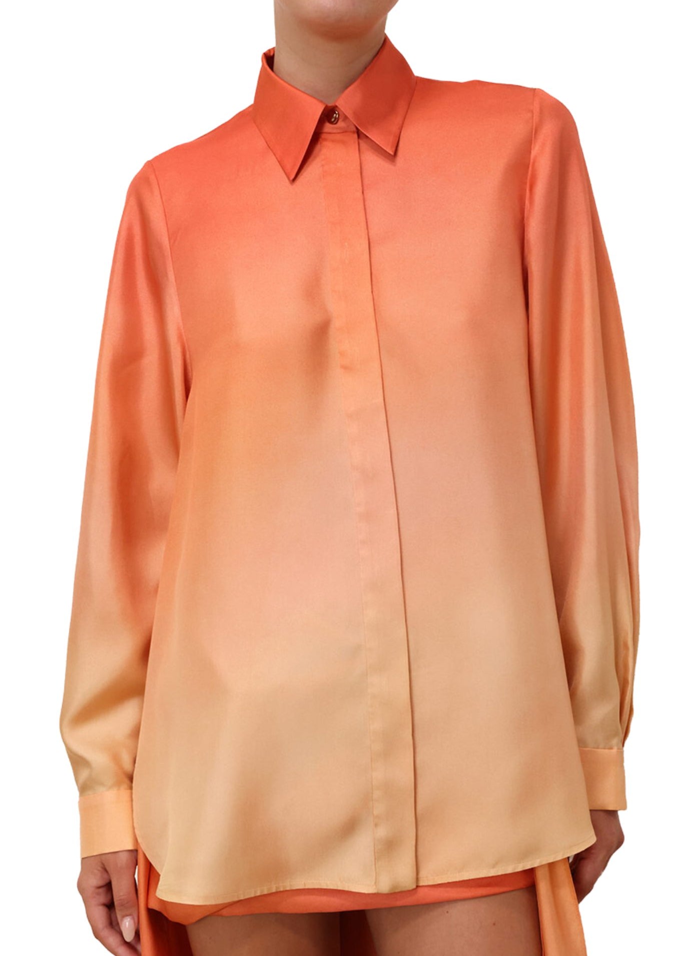 Zimmermann Tranquility Scarf Shirt - Vermillion