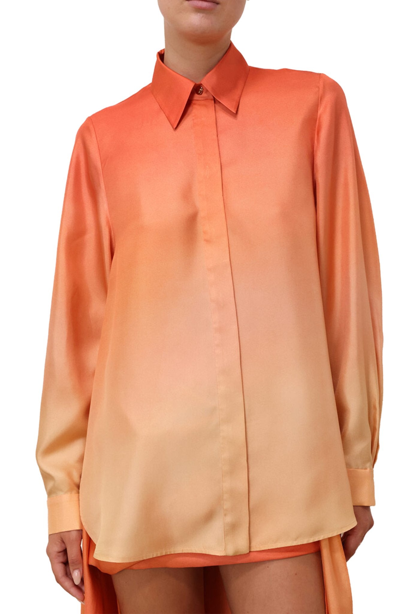 Zimmermann Tranquility Scarf Shirt - Vermillion