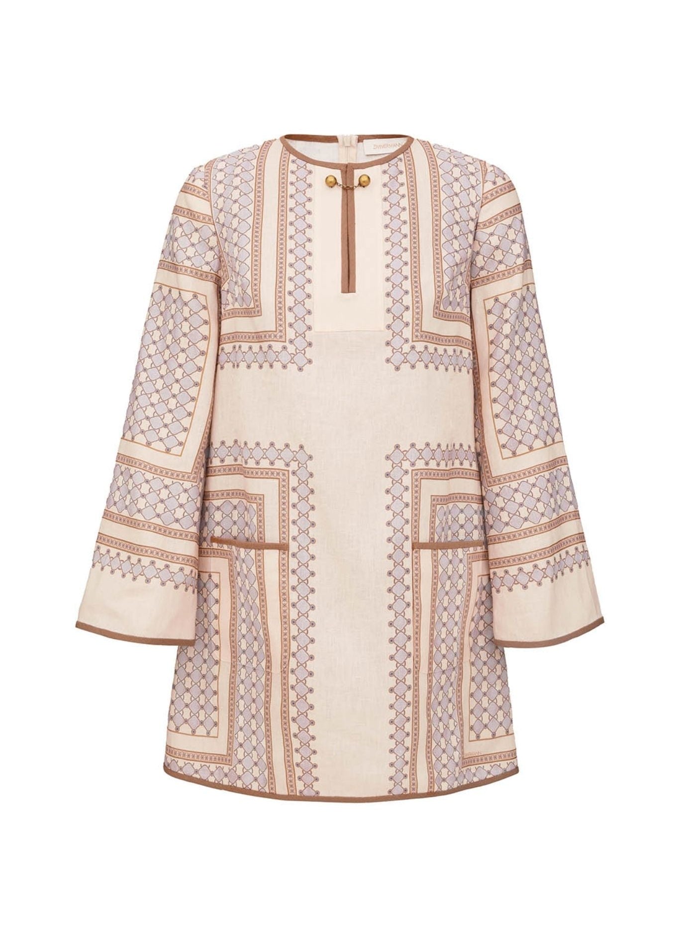 Zimmermann Tunic Mini Dress - Vermillion