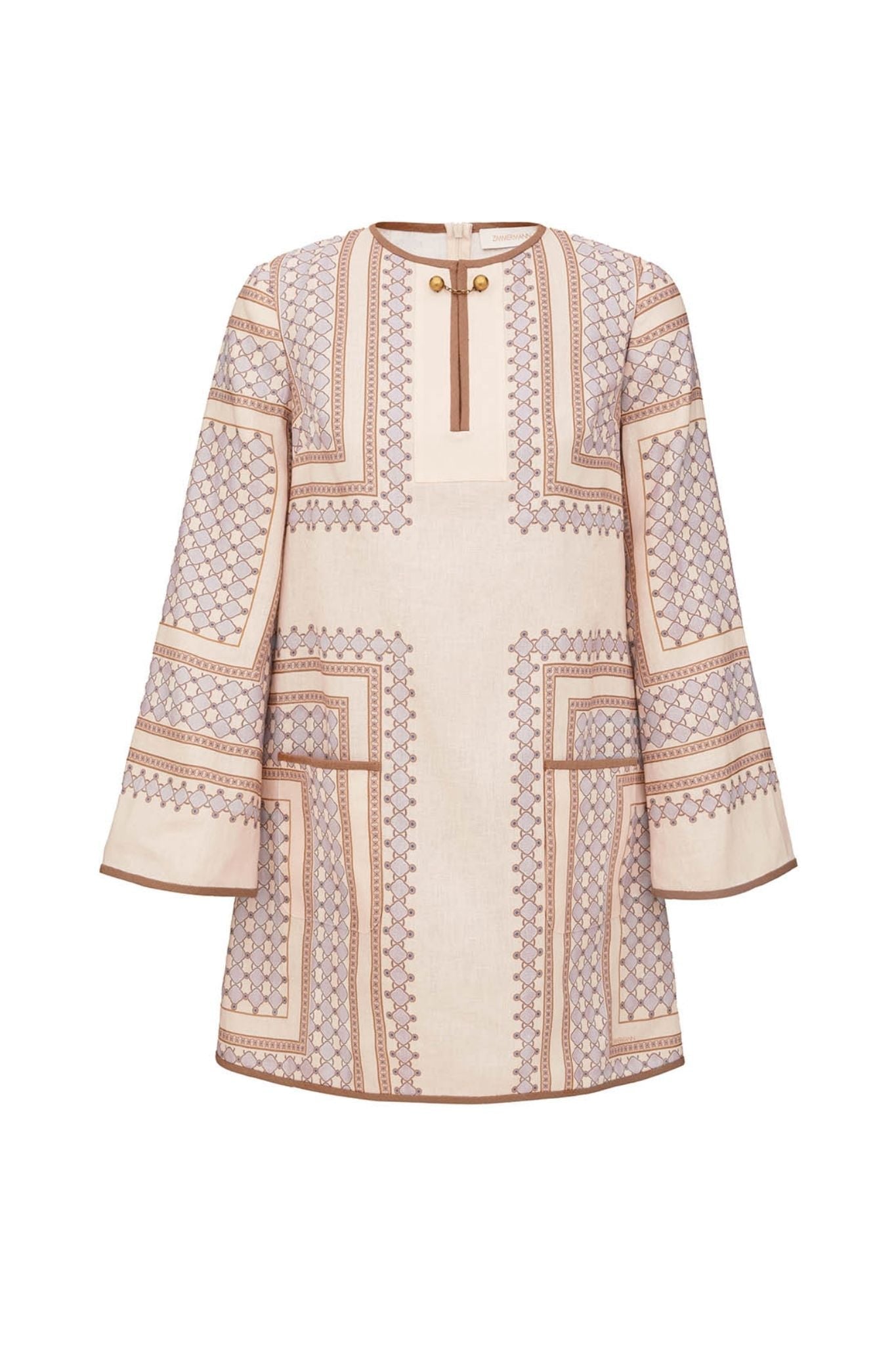 Zimmermann Tunic Mini Dress - Vermillion