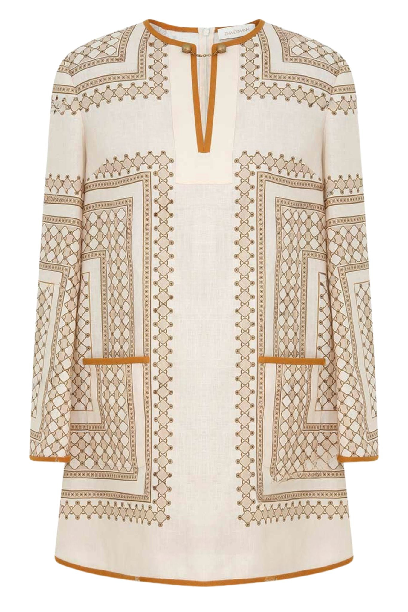 Zimmermann Tunic Mini Dress - Vermillion