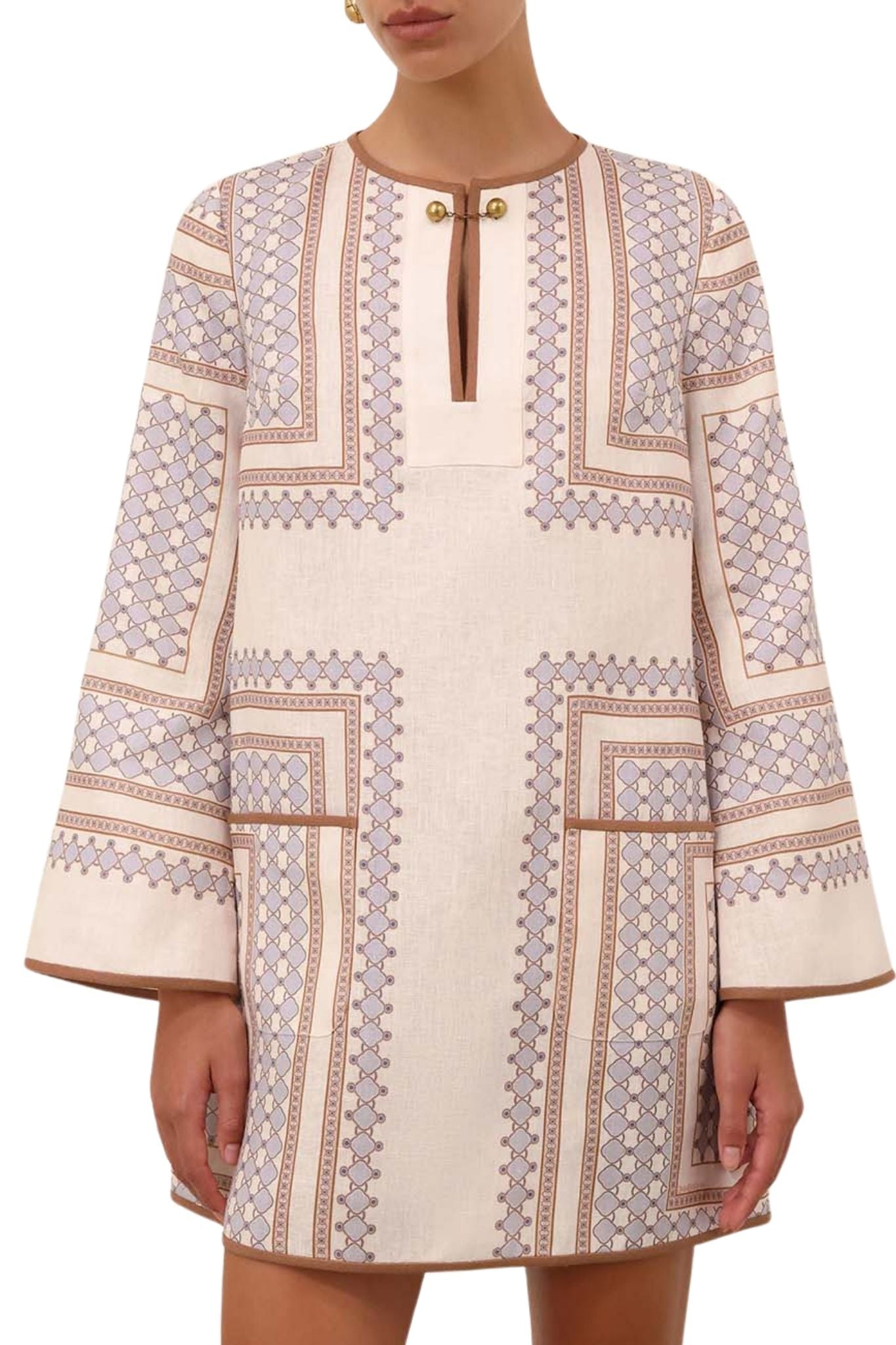 Zimmermann Tunic Mini Dress - Vermillion