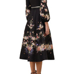 Zimmermann Valiant Button Midi Dress - Vermillion
