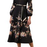Zimmermann Valiant Button Midi Dress - Vermillion