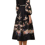 Zimmermann Valiant Button Midi Dress - Vermillion