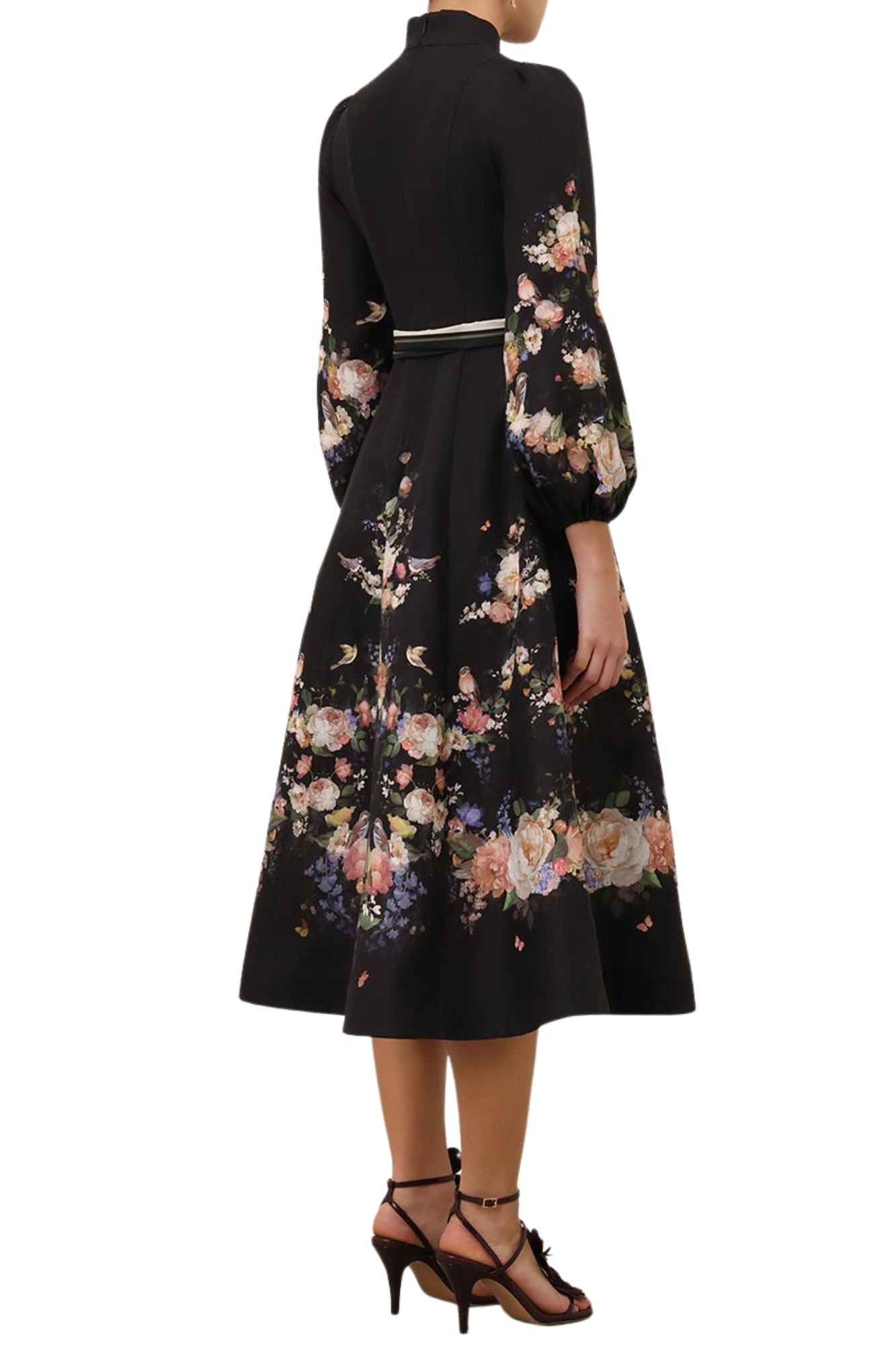 Zimmermann Valiant Button Midi Dress - Vermillion