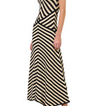 Zimmermann Valiant Deco Stripe Midi Dress - Vermillion
