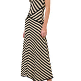 Zimmermann Valiant Deco Stripe Midi Dress - Vermillion