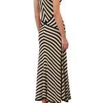 Zimmermann Valiant Deco Stripe Midi Dress - Vermillion