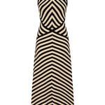 Zimmermann Valiant Deco Stripe Midi Dress - Vermillion