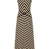 Zimmermann Valiant Deco Stripe Midi Dress - Vermillion