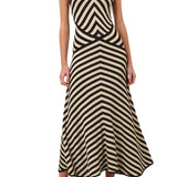 Zimmermann Valiant Deco Stripe Midi Dress - Vermillion