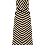 Zimmermann Valiant Deco Stripe Midi Dress - Vermillion