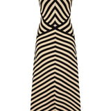 Zimmermann Valiant Deco Stripe Midi Dress - Vermillion