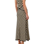 Zimmermann Valiant Deco Stripe Midi Dress - Vermillion
