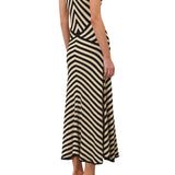 Zimmermann Valiant Deco Stripe Midi Dress - Vermillion