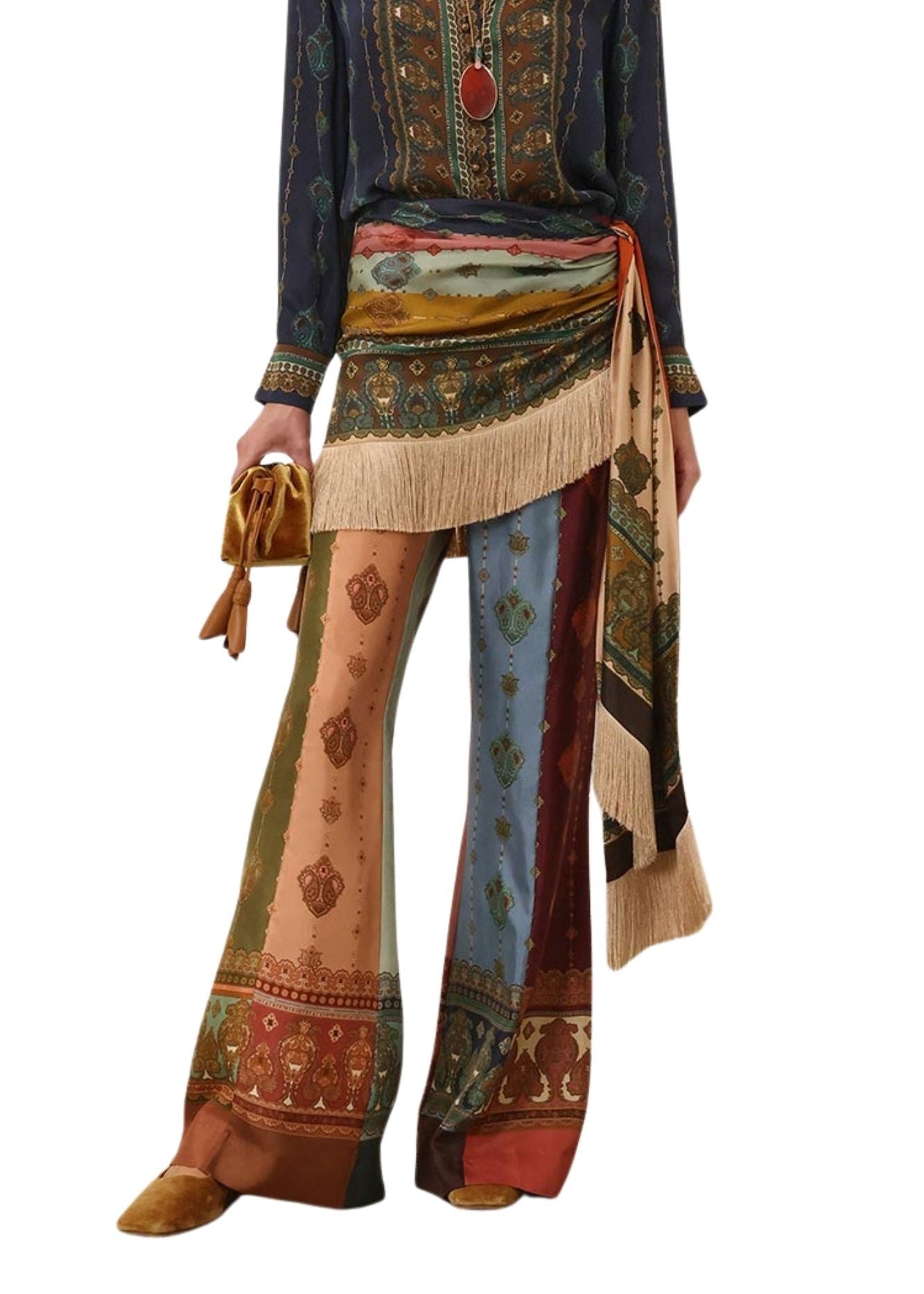 Zimmermann Valiant Fringed Flare - Vermillion