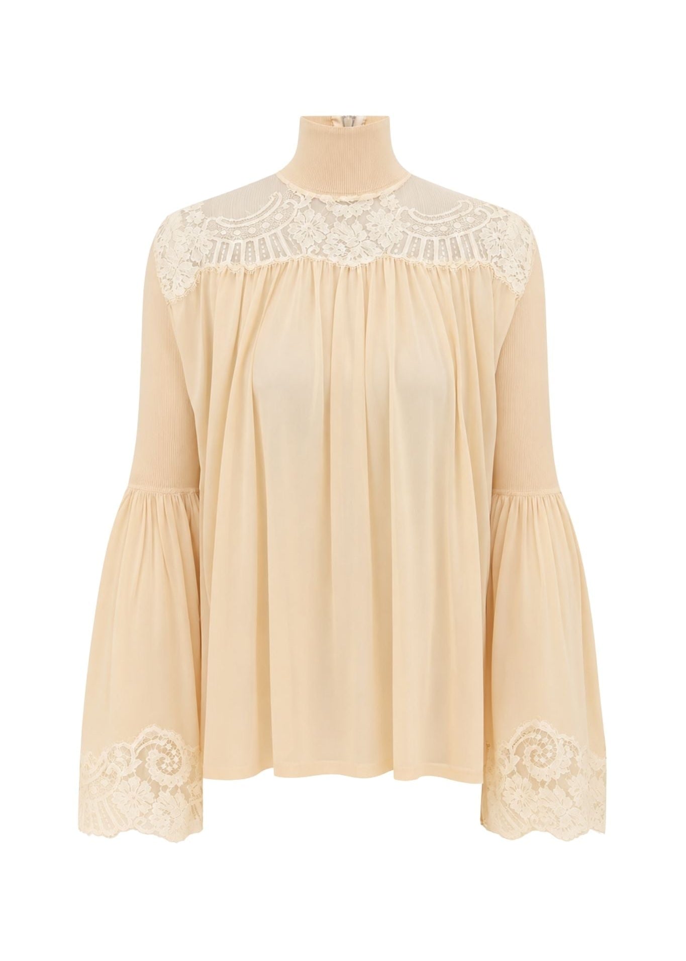Zimmermann Valiant Lace Blouse - Vermillion