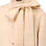 Zimmermann Valiant Pussybow Coat - Vermillion