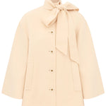 Zimmermann Valiant Pussybow Coat - Vermillion
