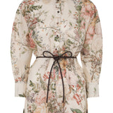 Zimmermann Waverly Shirt Playsuit - Vermillion