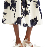 Erdem Fil Coupe Polin Midi Full Skirt