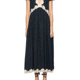 Sea Shay Lace V-neck Midi Dress