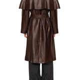 Sea Caitlin Leather Trench Coat