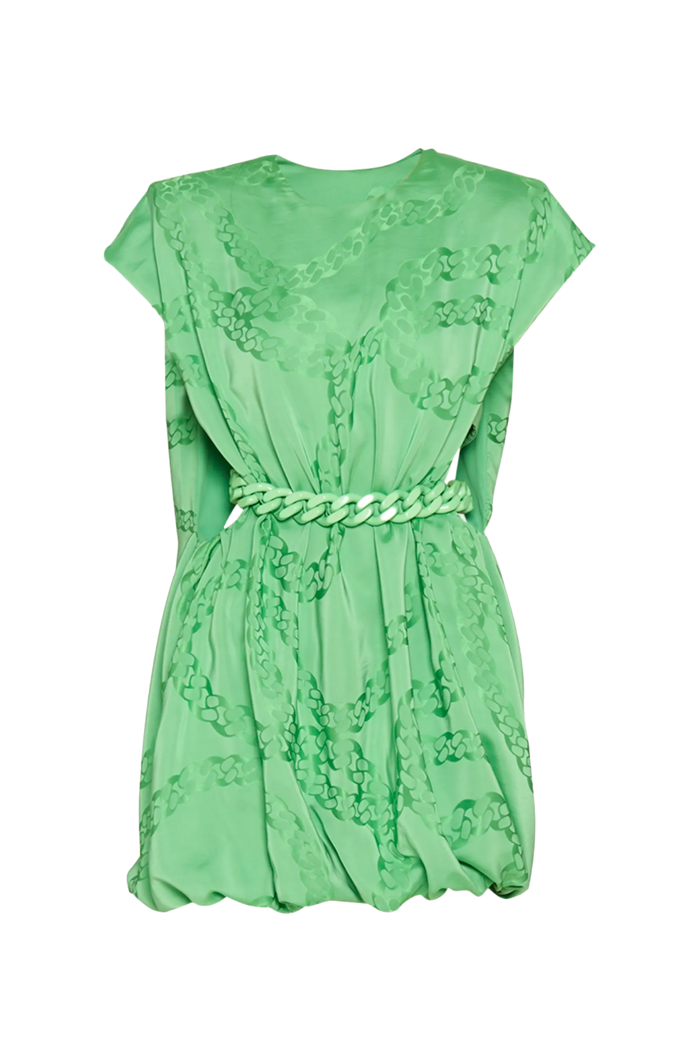 Stella McCartney Jacquard Mini Dress w/ Chain Detail