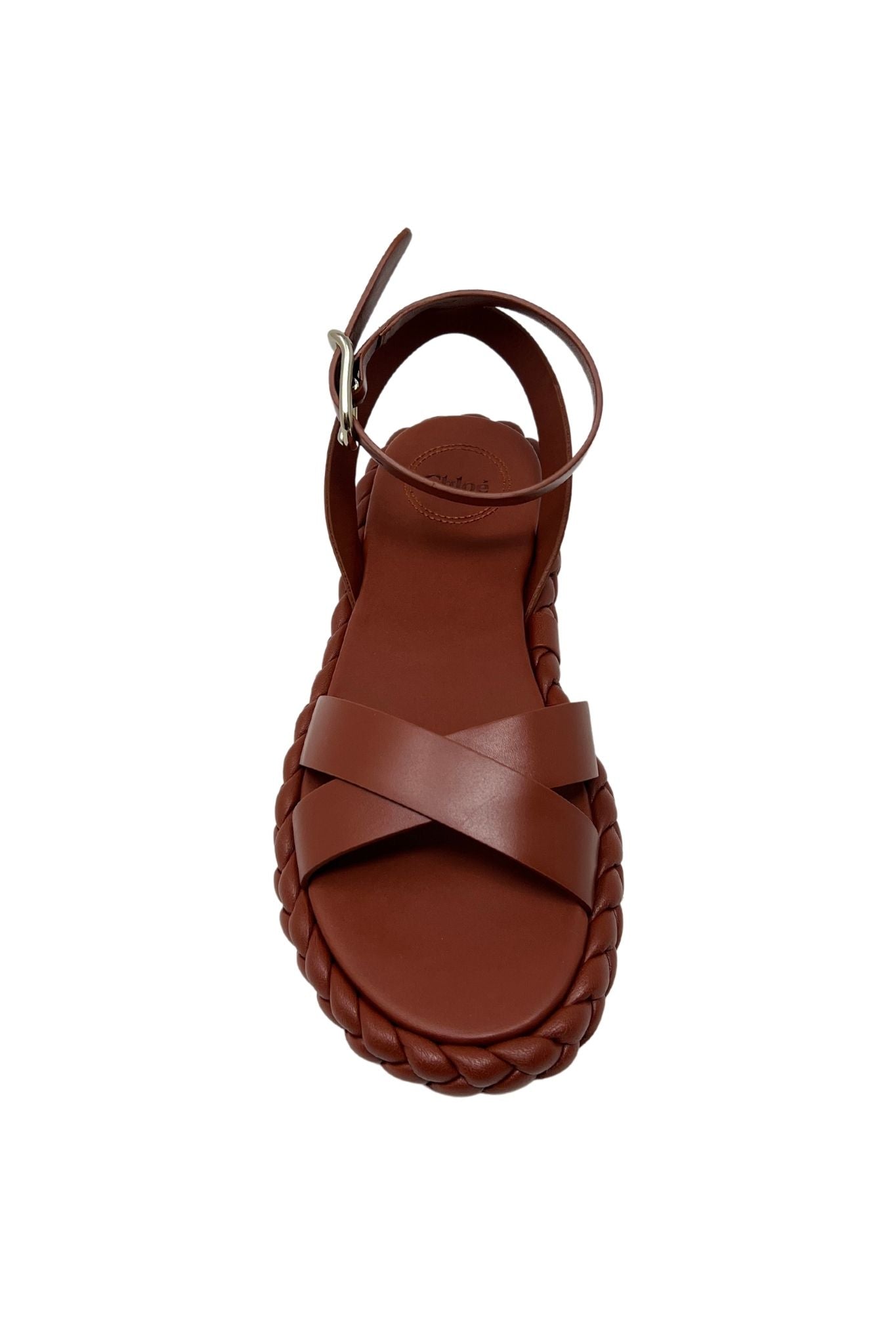 Chloe Pip Braided Leather Sole Sandals